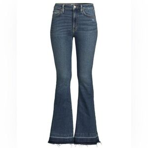 HUDSON Jeans Heidi High Rise Flare Denim 31 10 Rockport Dark Wash Designer
